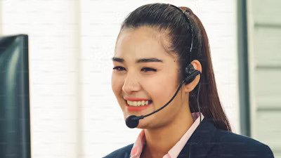 a customer service representative